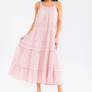 062 • Elegant Pink Sleeveless Maxi Dress